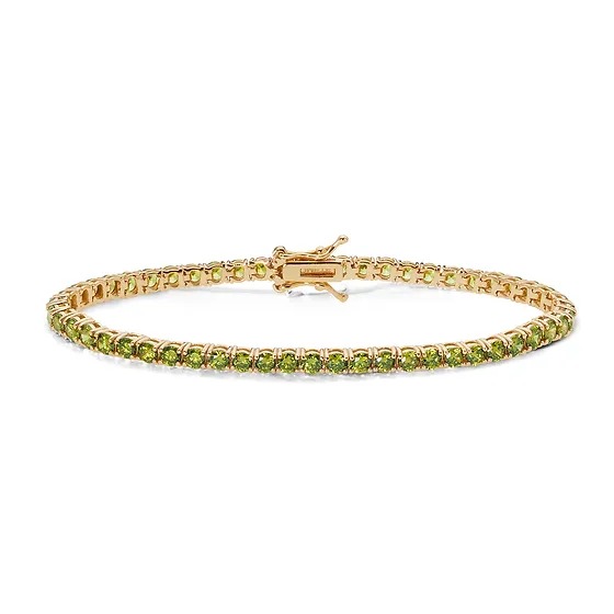 Bracciale Tennis in Argento Comete Peridot